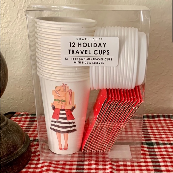 Graphique  Holiday Travel Cups - Picture 1 of 1